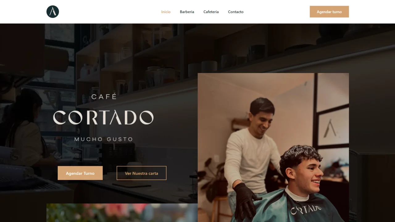 Sitio web de Café Cortado